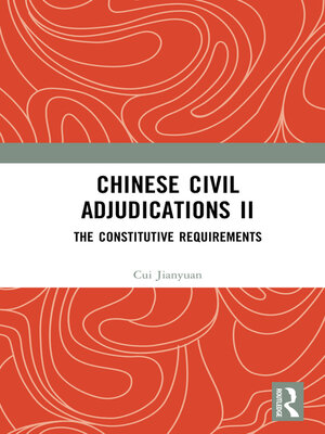 cover image of Chinese Civil Adjudications II